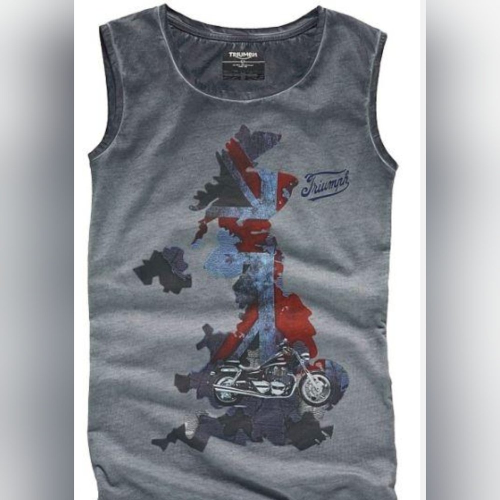 Triumph United Kingdom Ladies Map Tee